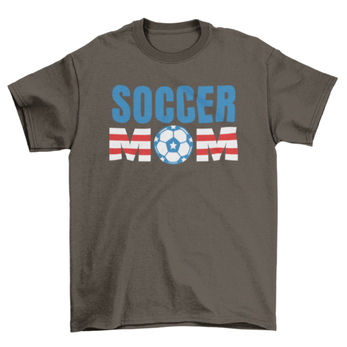 American soccer mom sports game t-shirt