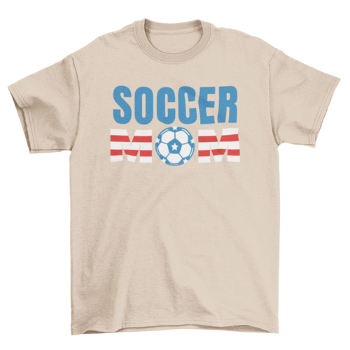 American soccer mom sports game t-shirt