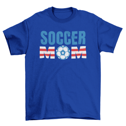 American soccer mom sports game t-shirt