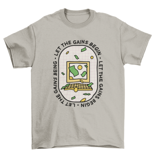 Crypto currency quote t-shirt