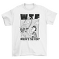 Man fishing boot cartoon t-shirt