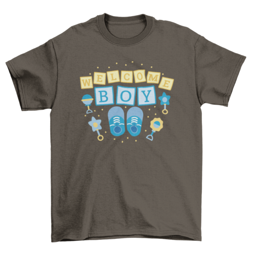 Baby boy toys and shoes t-shirt design