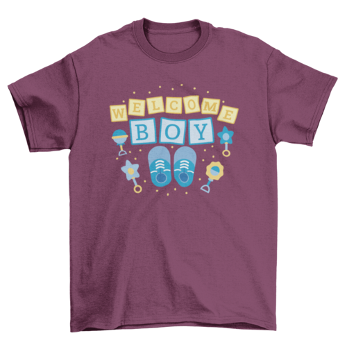 Baby boy toys and shoes t-shirt design