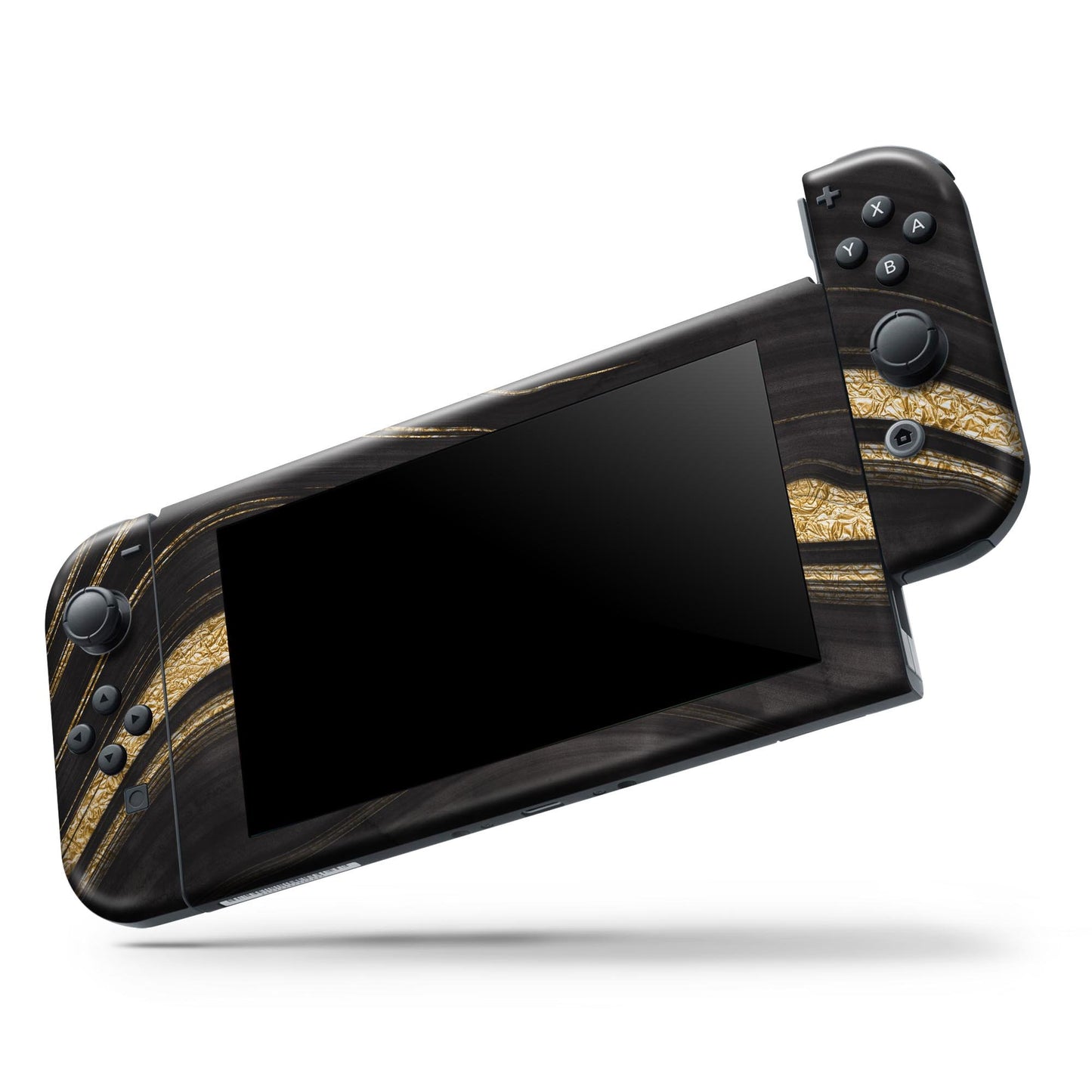 Vivid Agate Vein Slice Foiled V9 - Vinyl Skin Wrap for Nintendo Switch