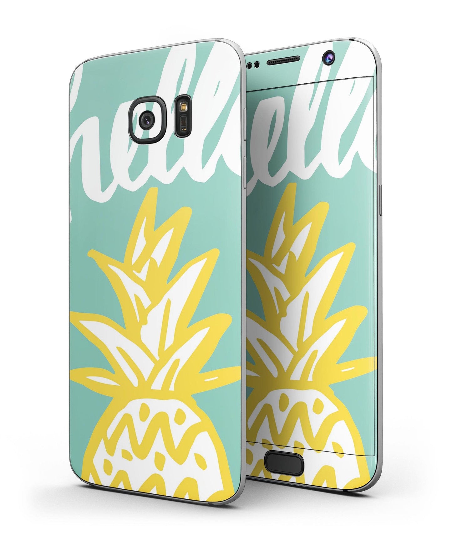 Well Hello Pineapple - Full Body Skin-Kit for the Samsung Galaxy S7 or