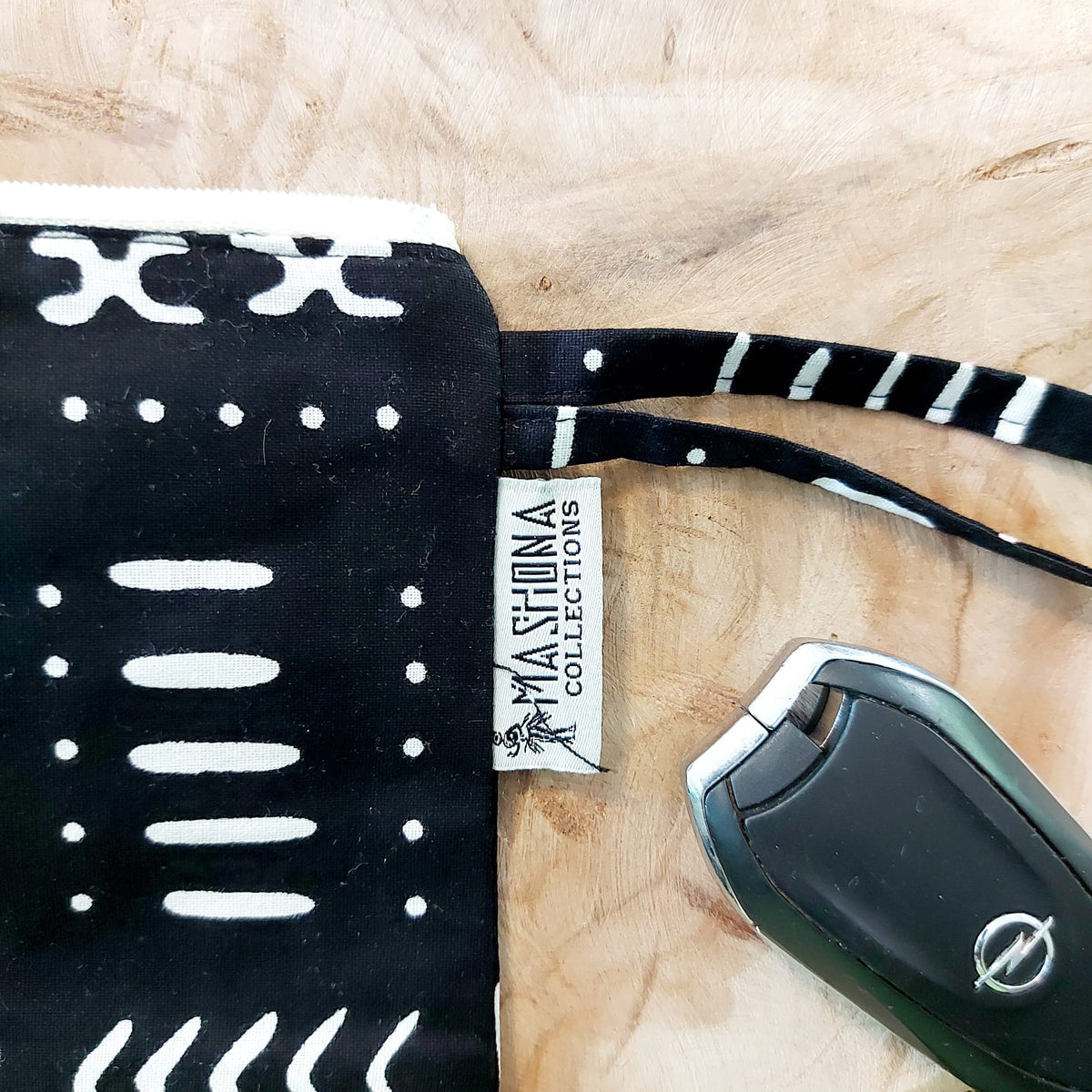 African Print Zipper Pouch | Make-up Bag | Pencil Case | Vegan Leather