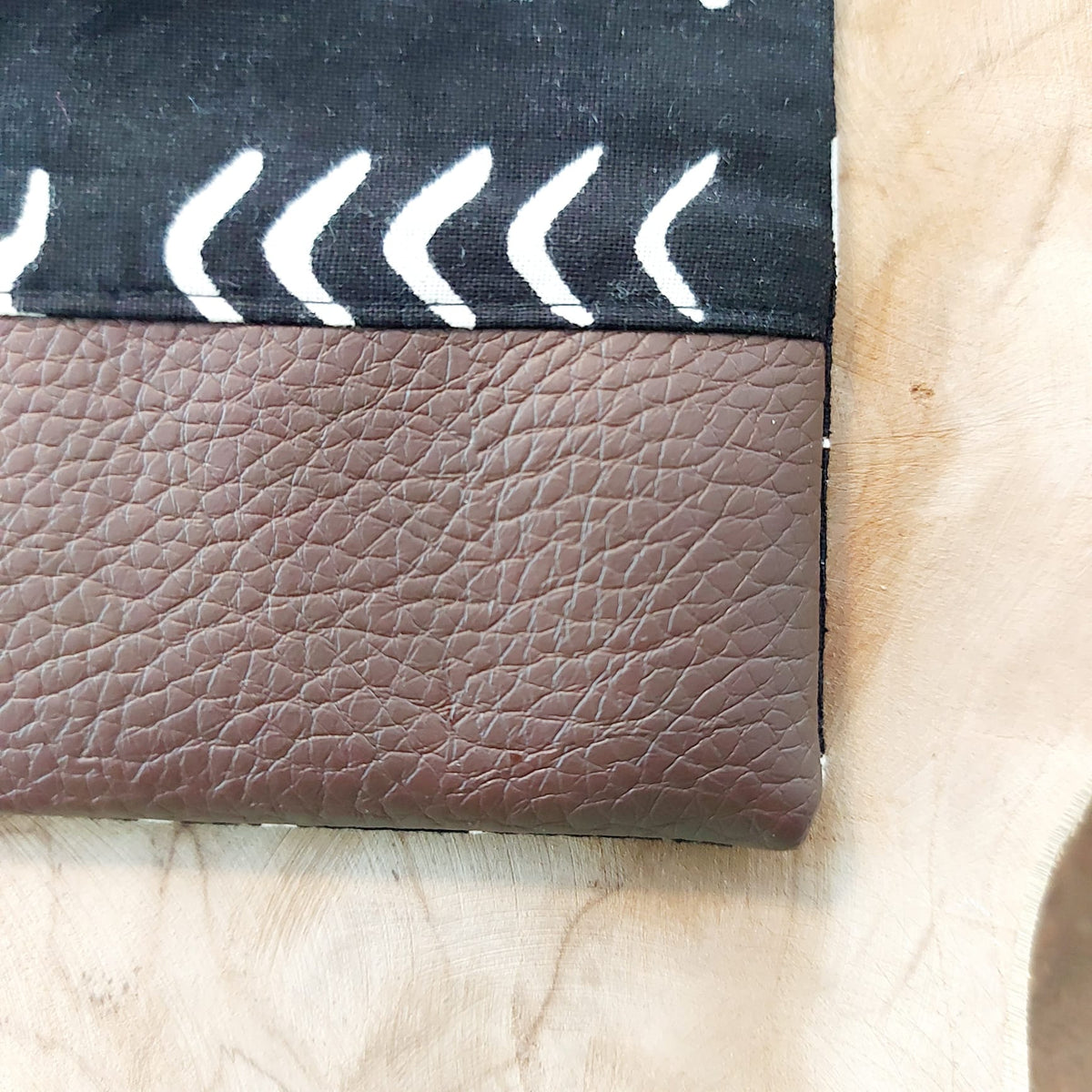 African Print Zipper Pouch | Make-up Bag | Pencil Case | Vegan Leather
