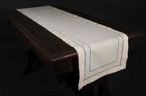 Xia Home Fashions Double Hemstitch Table Runner 14x72 Inch Red