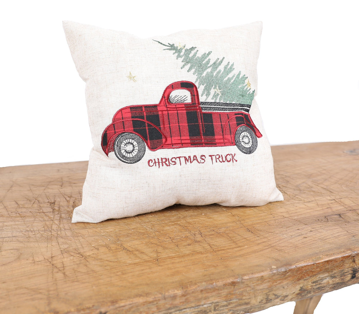 Christmas Truck Pillow Cover