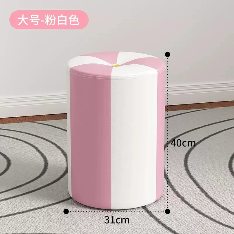 nordic Footrest Stool Hallway kitchen makeup living room vanity chair Wooden luxury home offer Interior items foot furniture