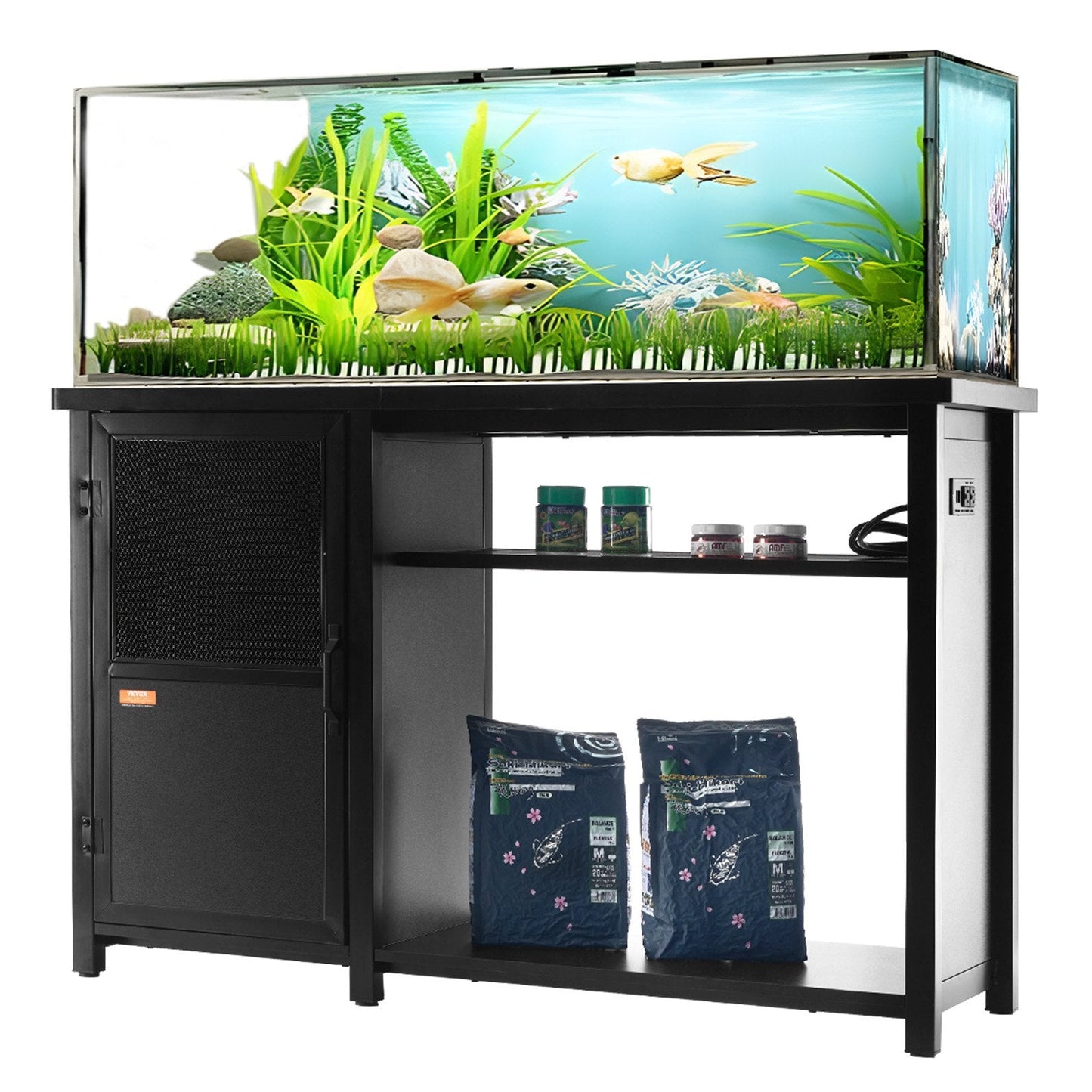Aquarium Stand, 75 Gallon Fish Tank Stand, 52 X 19.7 X 32.3 In Steel