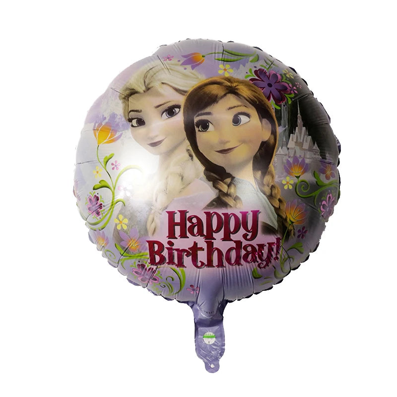 10Pcs 18Inch Frozen ElsaBalloons Anna Olaf Princess Air Globo Girl's Birthday Party Wedding Baby Shower Decorations Kid Toy Gift