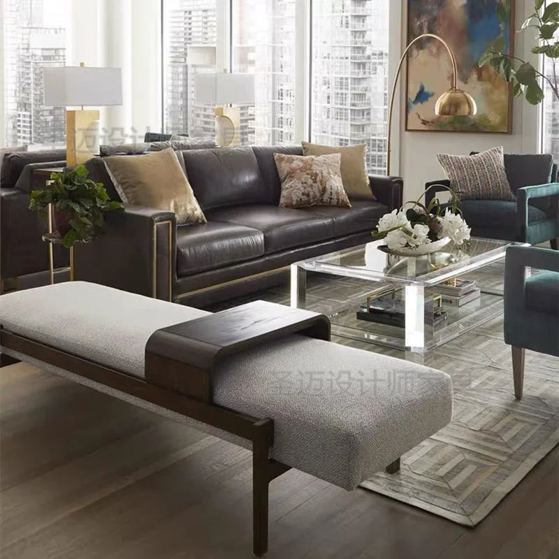 Cute Wooden Foot Stool Pouf Salon Nordic Bench Seat Space Saving Designer Hotel Step Stool Luxury Muebles Living Room Decoration