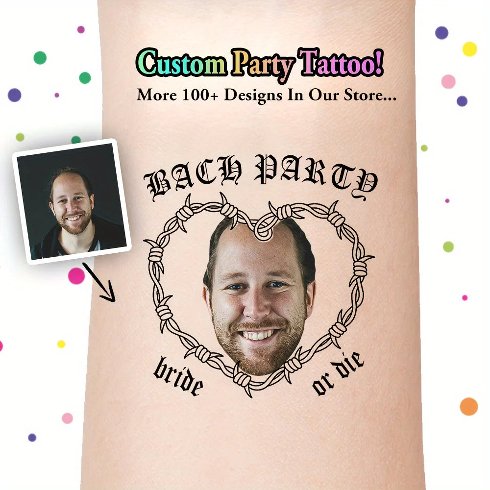 40PCS Customizable wedding temporary tattoo sticker personalized couple lover Proposal Bride groom decoration dressing up marrym