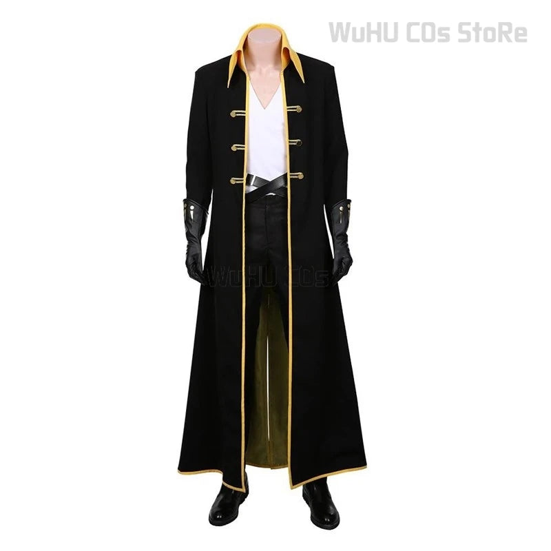 Castlevania Adrian Țepes Arukado Alucard Cosplay Costume Wig Outfit Anime Style Halloween Party Roleplay Mens Suit Coat Pants