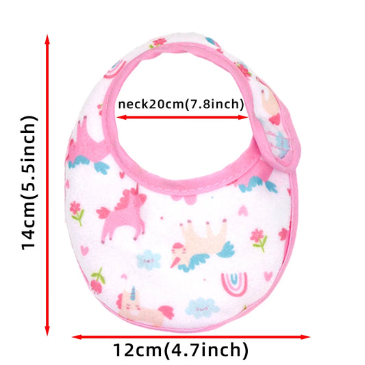 14-18 Inch Newborn Baby Doll Underwear Set Baby Doll Diapers and Bibs Underpants Doll Clothes Accessories