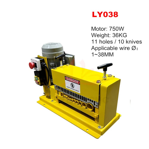 1-20mm 1-38mm Electric Wire Stripping Machine Cable Stripper 60W 750W Copper Peeler For Copper Aluminium Wire Recovery