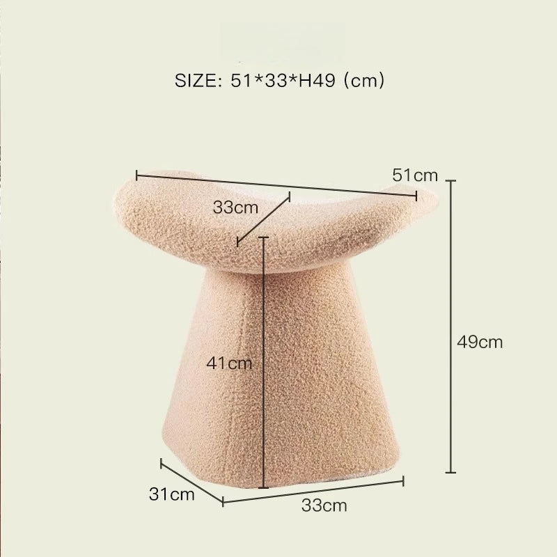 Makeup Stool Dressing Stool Household Creative Shoe Changing Stool Sitting Pier Makeup Chair Girls Bedroom Chair