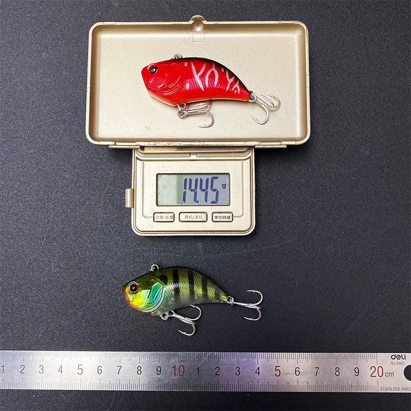 14g 5.2cm Sinking Vibration Ratlin Fishing Lures Pesca Wobbler Swimbait for Bass Trout VIB Artificial Hard Bait Fishing Supplies