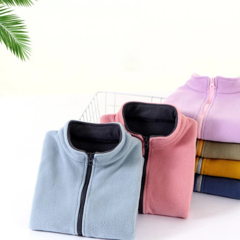 Solid Teenager Outwear Waistcoat Sleeveless Jacket Polar Fleece Children Vest for Boy Girl Warm Winter Kid Vest Toddler Clothing