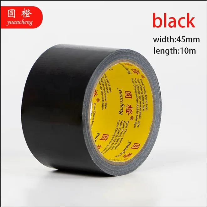 Black Adhesive Fabric Duct Tape Strong, Carpet  Tape Waterproof,White  Tape decorative, 10 Meter Automotive Fabric Tape 1Roll