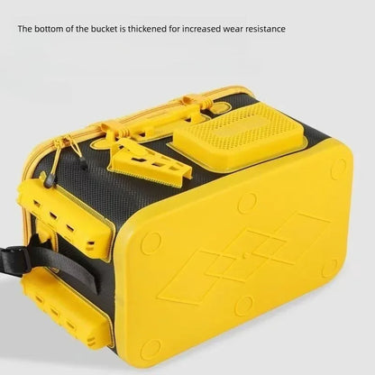 Thickened EVA Fishing Bucket Multi Function Lure Box Live Tank Rod Holder Scratch Resistant Sturdy for Rock Anglers 낚시 버킷