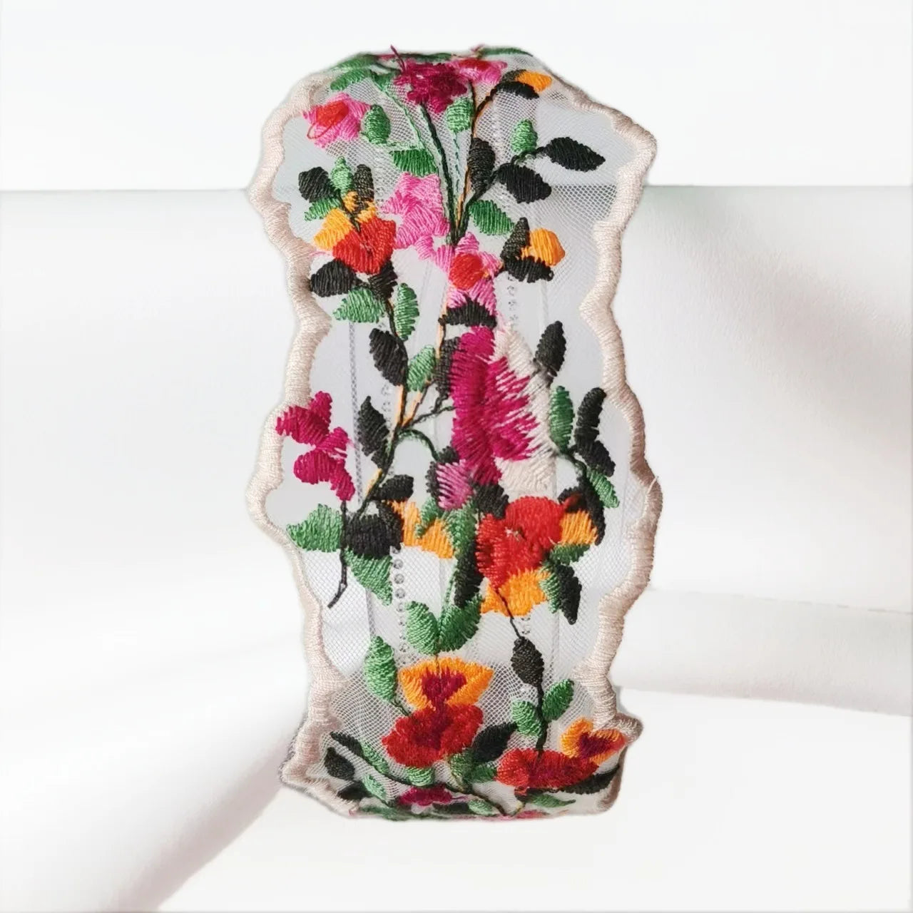 Cute Women'S Headwear Ergonomic Embroidered Flower Headband Personalized Hair Accessories Anti-Slip Fashionable Hairband For