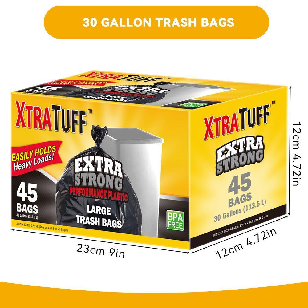 45 Extra-thick, Leak-proof Garbage Bags, Suitable For Home,