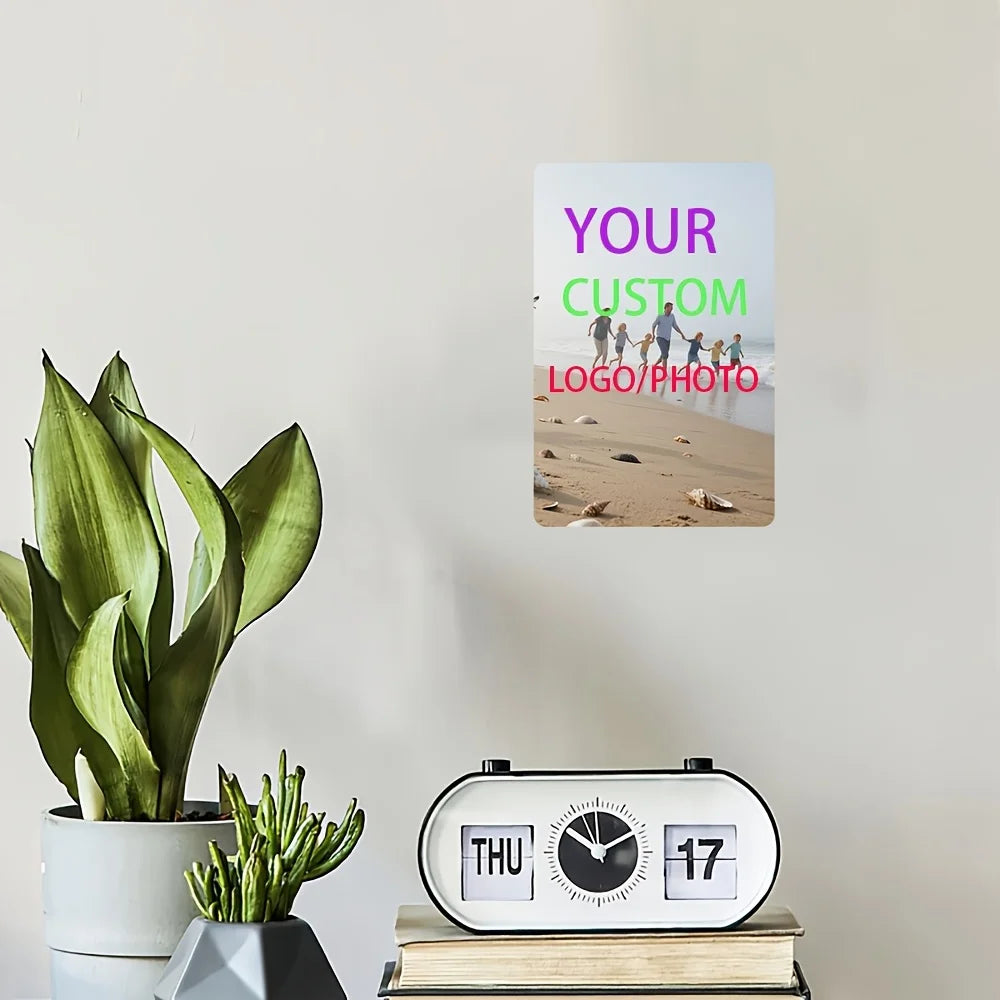 1 Piece of Customized Retro Wooden Sign - Art Decoration for Home, Bar, Cafe Decoration, Size 30X 18cm - Upload Your Photos or Text, No Power Required, Simple Wall Hanging Design, Classic Style |