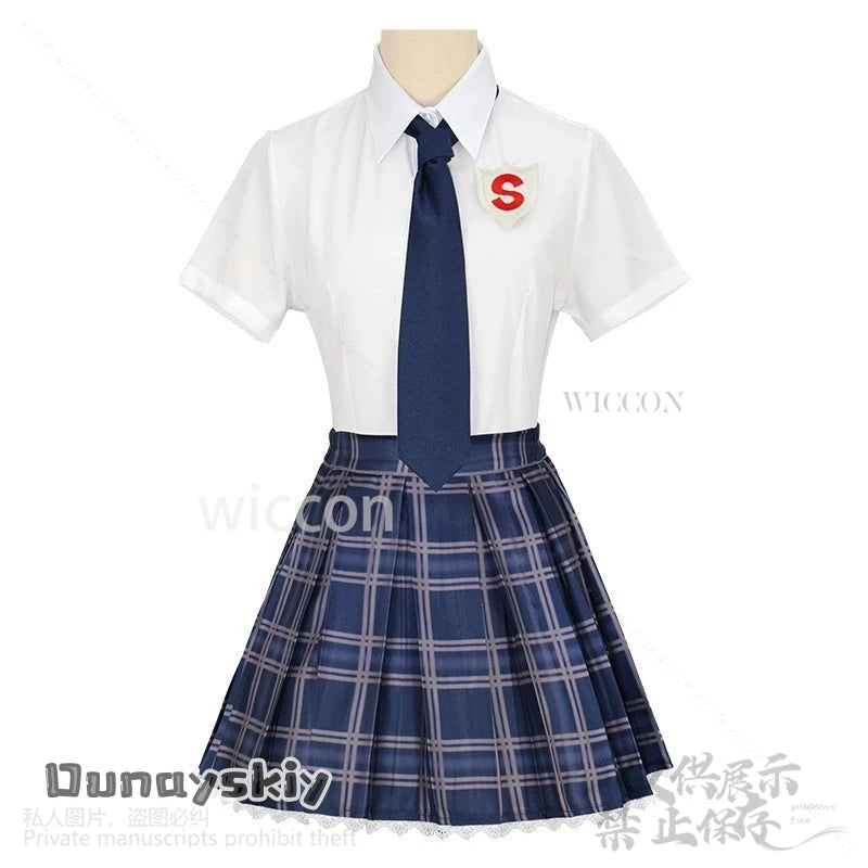 Panty Anime Cartoon Stocking Cosplay JK School Uniform Skirt Dress Woman Girls Sexy Party Suit Wigs Cos Halloween Customized