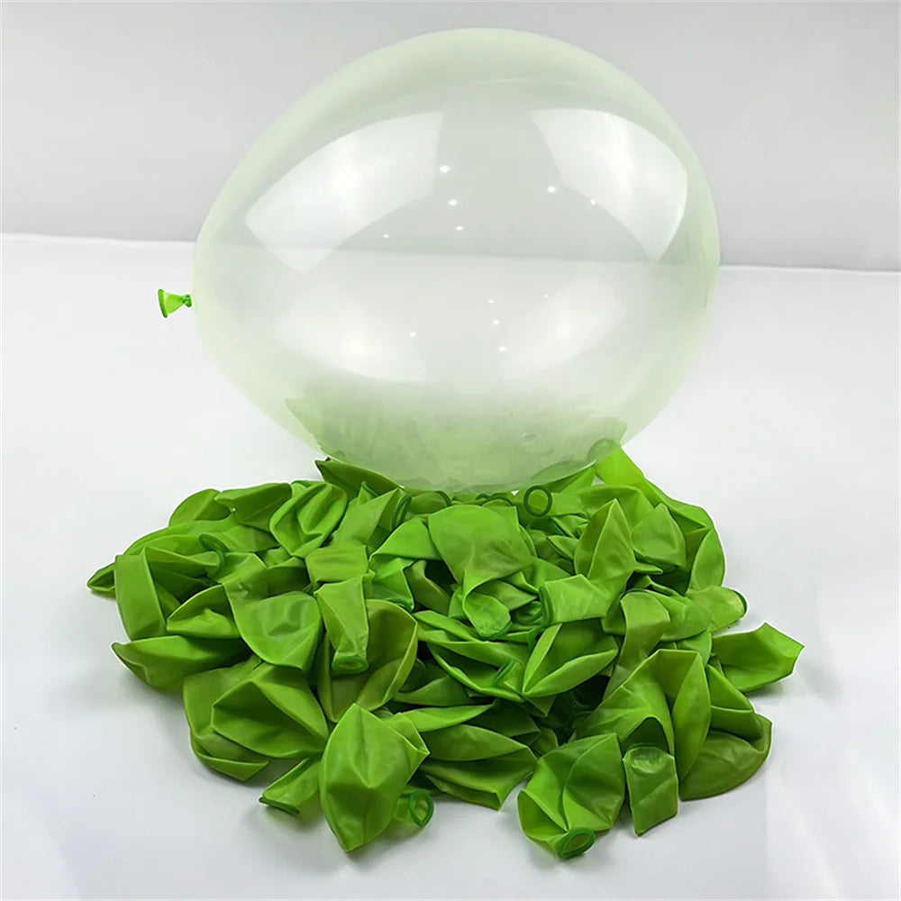 100pcs Colorful Crystal latex Balloon 10 inch Transparent Bubble Latex Balloons Kids toys Birthday Wedding party decorations