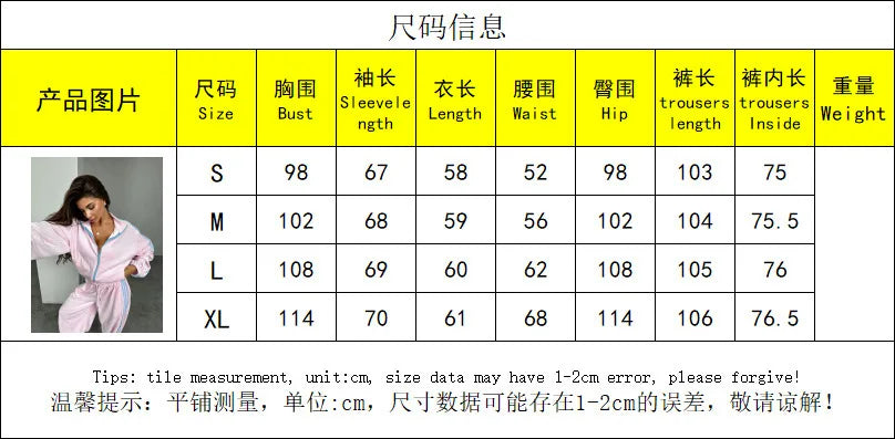 2026 New Velvet Contrasting Three-bar Sports Suit Women's Stand-up Collar Zipper Jacket High-waisted Drawstring Wide-leg Sweatpa