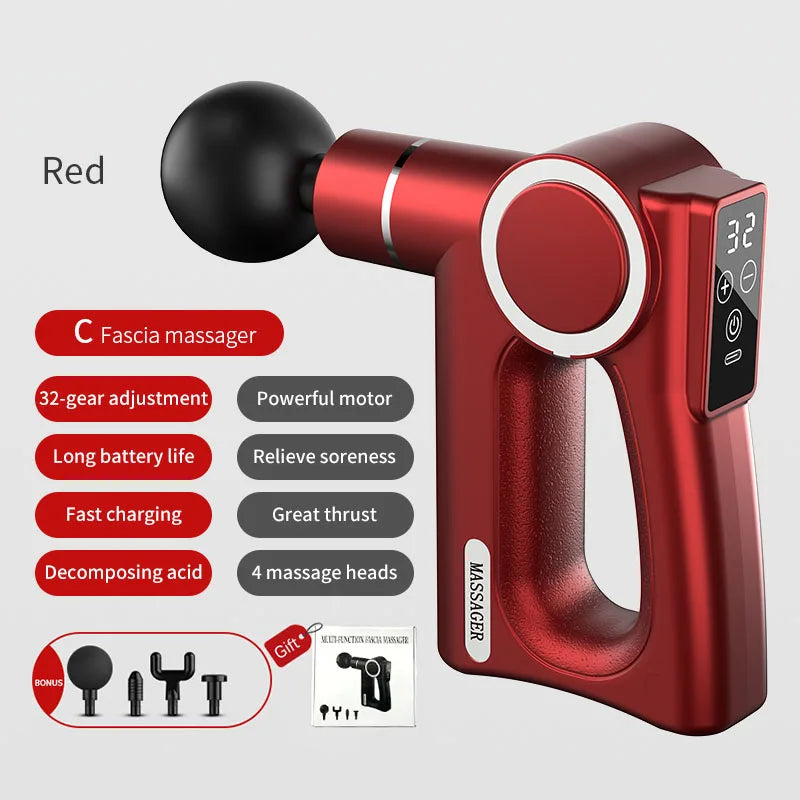 Mini Fascia Gun Vibration Massage Portable Small Massager Muscle Relaxation Body Massage Fitness Equipment