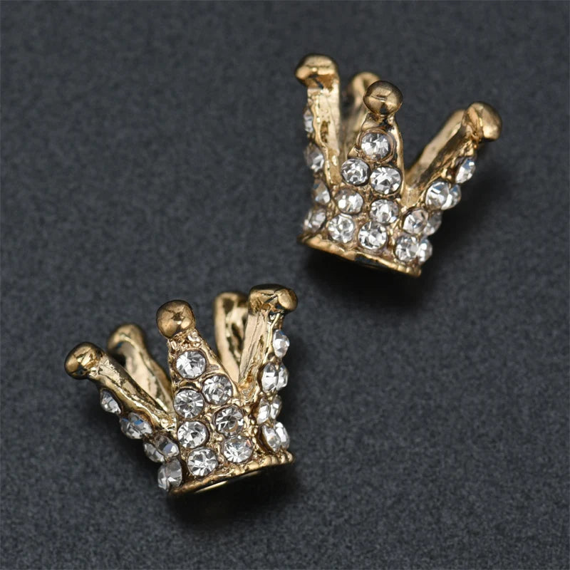 5pcs For Baby Hair Accessories Girl Dress Crafts Crown Buttons Children Buttons Christmas Decorative Buttons Creativity Buttons