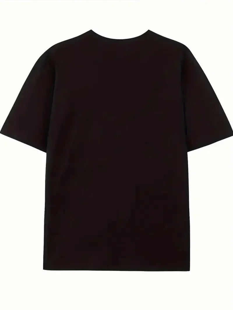 1pc Favorite Daughter Geometric Pattern T-Shirt 100% Cotton Crew Neck Casual Tee for Women All-Season Knit Fabric Top