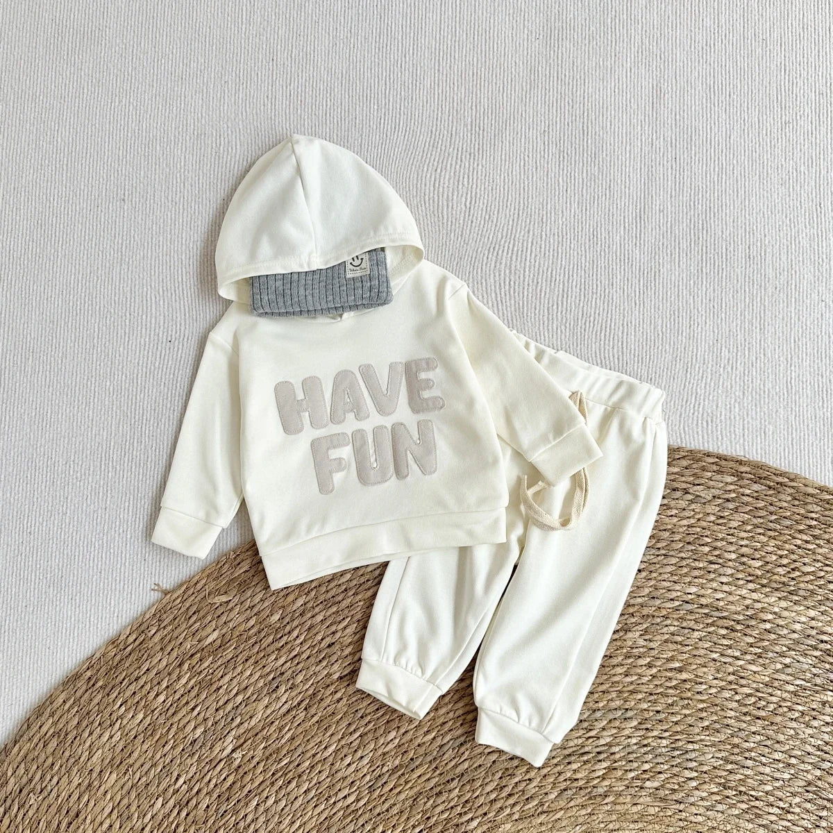 Newborn Baby Clothes Set Boys Girls Hoodies Suit Casual Style Letter Print 2PCS Sets Children Baby Sweatshirt Spring Autumn