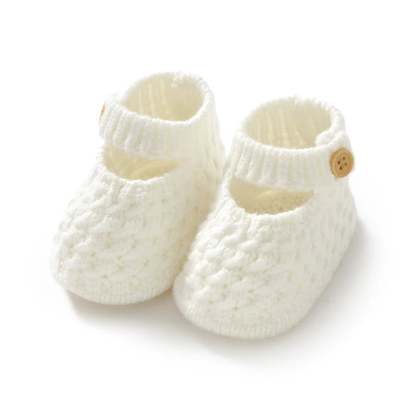 Baby Shoes Knit Newborn Boy Girl Footwear Fashion Cute Solid 0-18M Toddler Clothes Accessories Infant First Bed Boots Super Soft