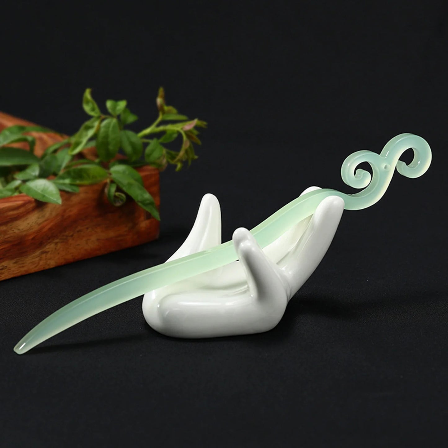 Vintage French Hair Stick Acetate Acid Hair Pin Side Clips Women Girls Ponytail Holder Hair Accessories DIY Retro Hairstyle Tool