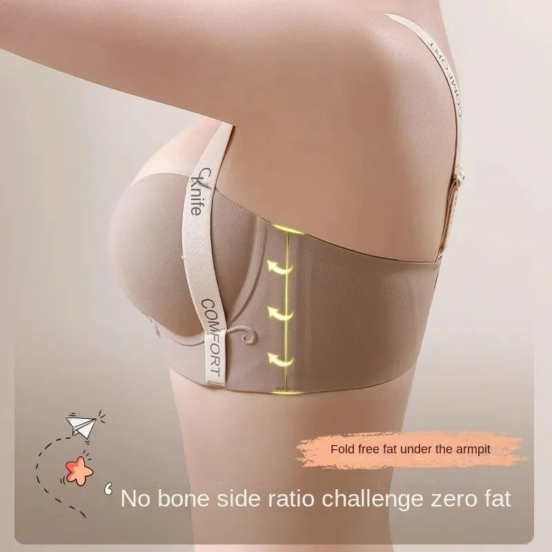 Sexy Bras Woman Intimates Lingerie Letter Small Chest Push Up Bra Female Wireless Bralette for Women Adjustment Underwear