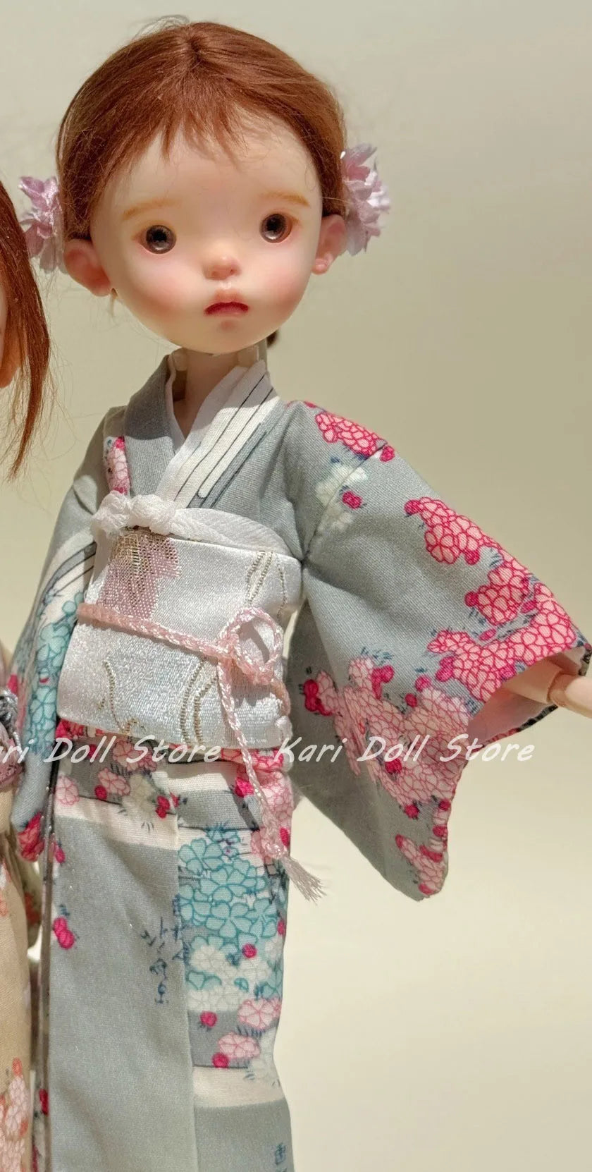 Kari Doll Clothes and skirts 2025 Flower perm master cherry blossom kimono baby suit for Landazz Landoudou Doll