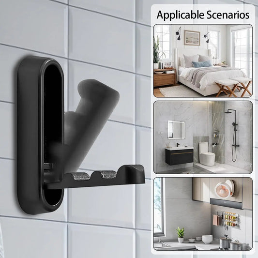 Folding Wall Hook Towel Coat Hook stainless Hook for Home and decoration Kitchen Bathroom Matte Towel Hanger storage Organizer