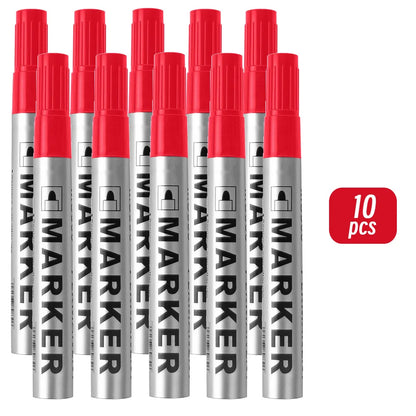 Permanent Paint Marker Pen Waterproof Black Pen for Tyre Oily Markers Quick Drying Signature Pen Stationery Supplies