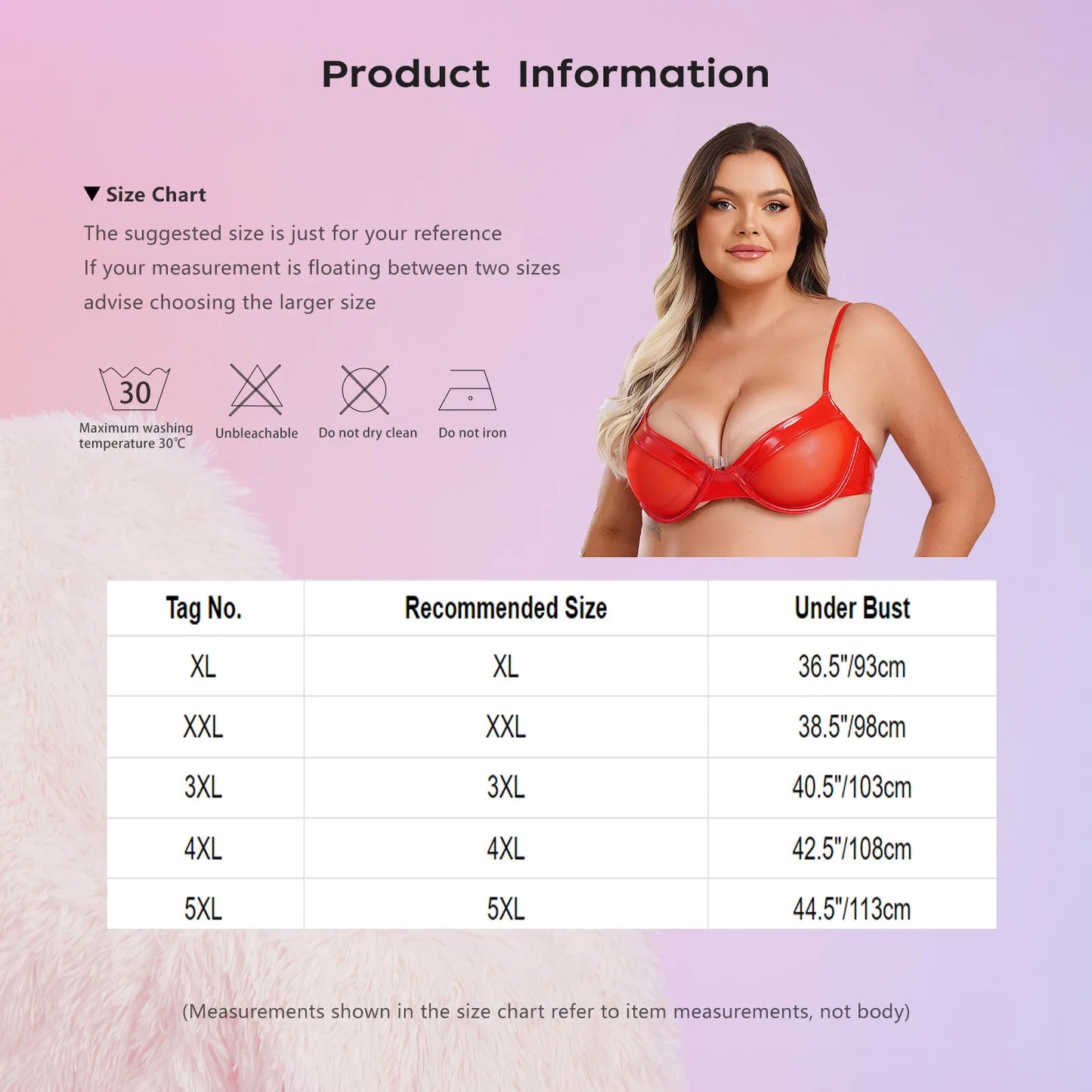 Female 3/4 Cup Push Up Brassiere with Wire Adult Women Swimwear Tops Plus Size Patent Leather Lingerie Bra Bralette Underwear
