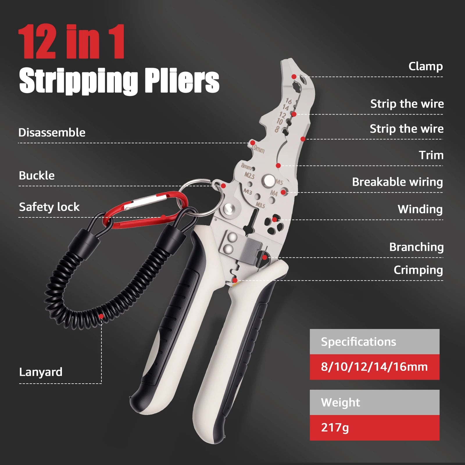 Wire Stripping Machine for 1 to 25 mm Cable High Efficient Cable Peeler Portable Hand Crank or Drill Powered Wire Stripper
