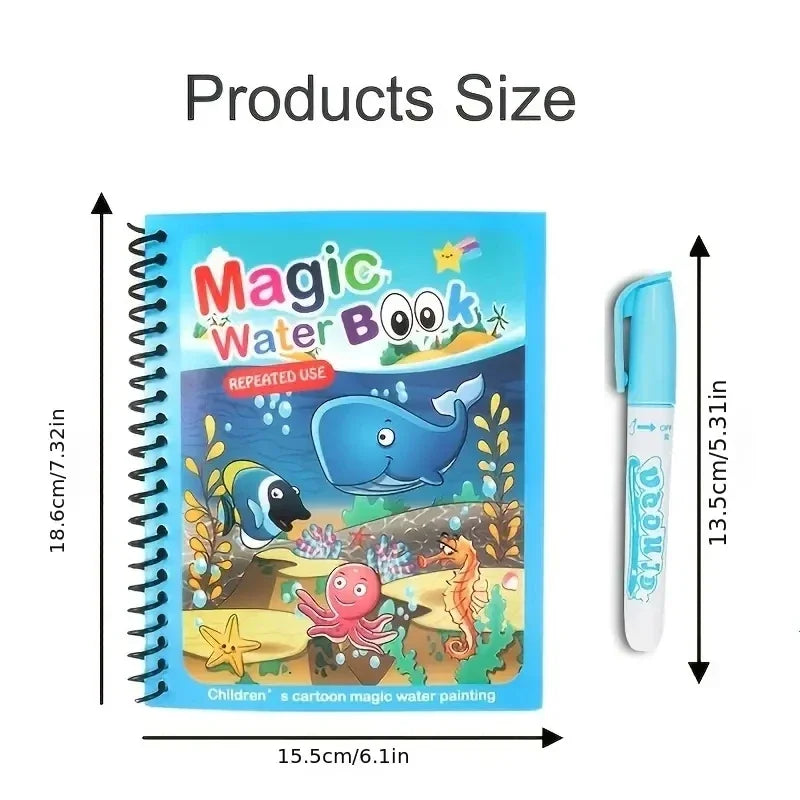 NEW Kids Magic Water Drawing Books Coloring Books Painting Toys for Kids Birthday Christmas New Year Gift for Boys and Girls