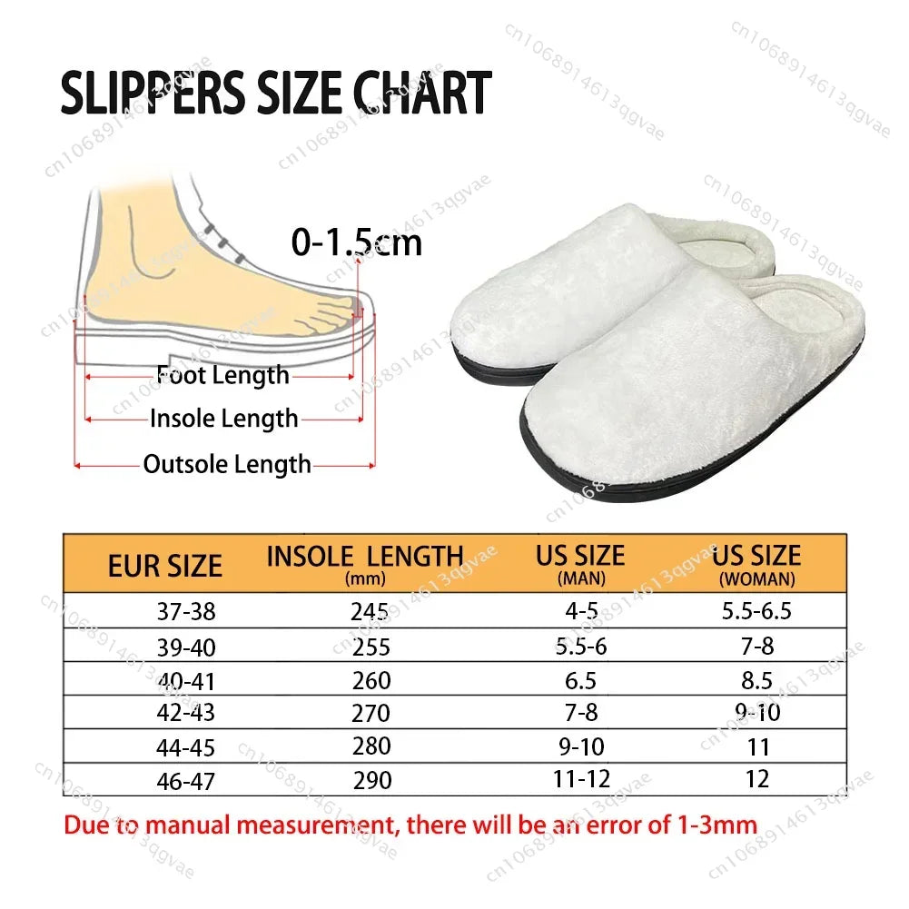 Edvard Munch The Scream Painting Home Cotton Custom Slippers Mens Womens Sandals Plush Bedroom Keep Warm Shoes Thermal Slipper