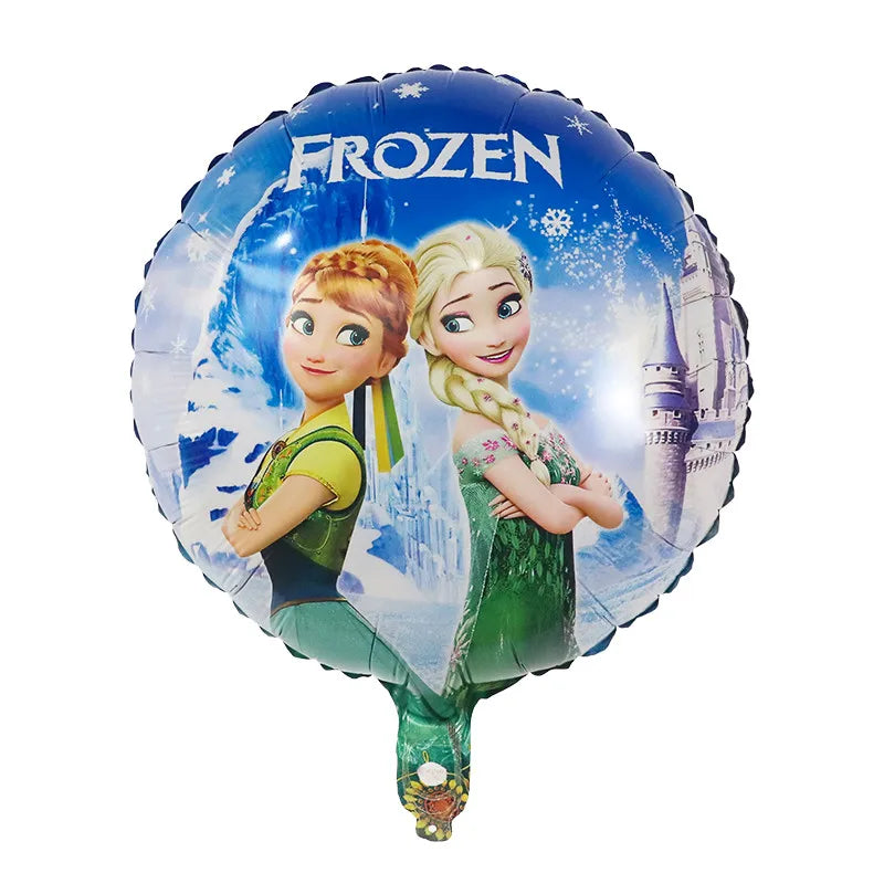 10Pcs 18Inch Frozen ElsaBalloons Anna Olaf Princess Air Globo Girl's Birthday Party Wedding Baby Shower Decorations Kid Toy Gift