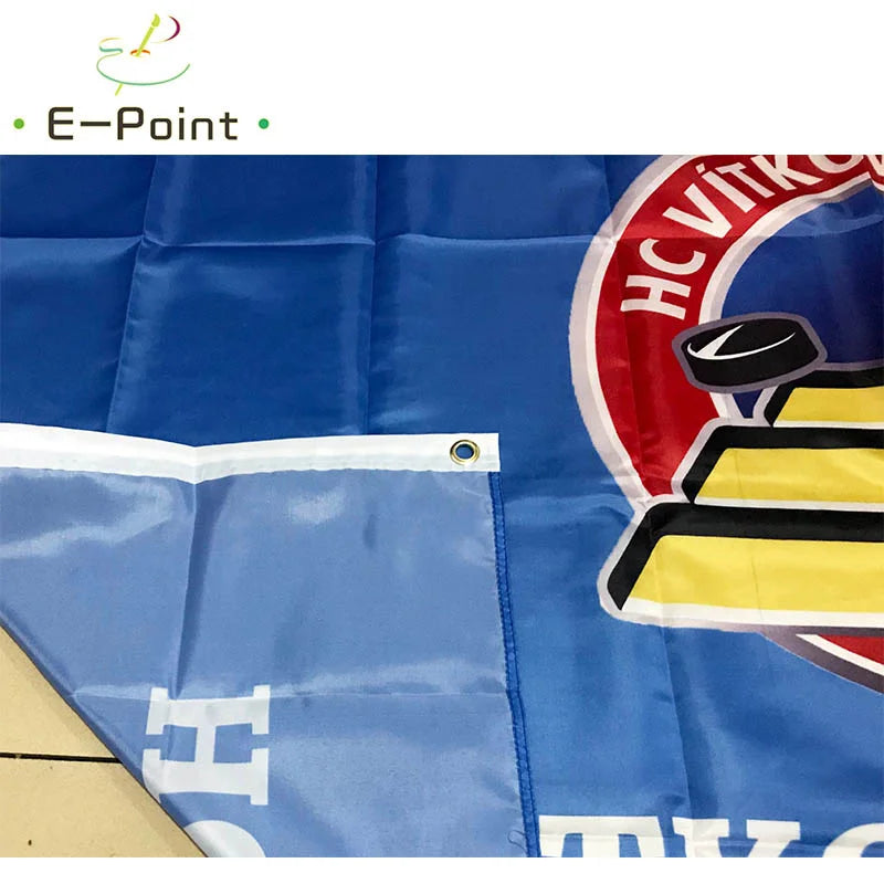 Czech Republic Ice Hockey Team HC Vitkovice Ridera 3ft*5ft (90*150cm) Size Christmas Decorations for Home Flag Banner Gifts