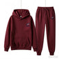 2026 Spring and Autumn Women's Casual Two-Piece Hooded Sweatshirt Women's Street Fashion Printed Sports Suit