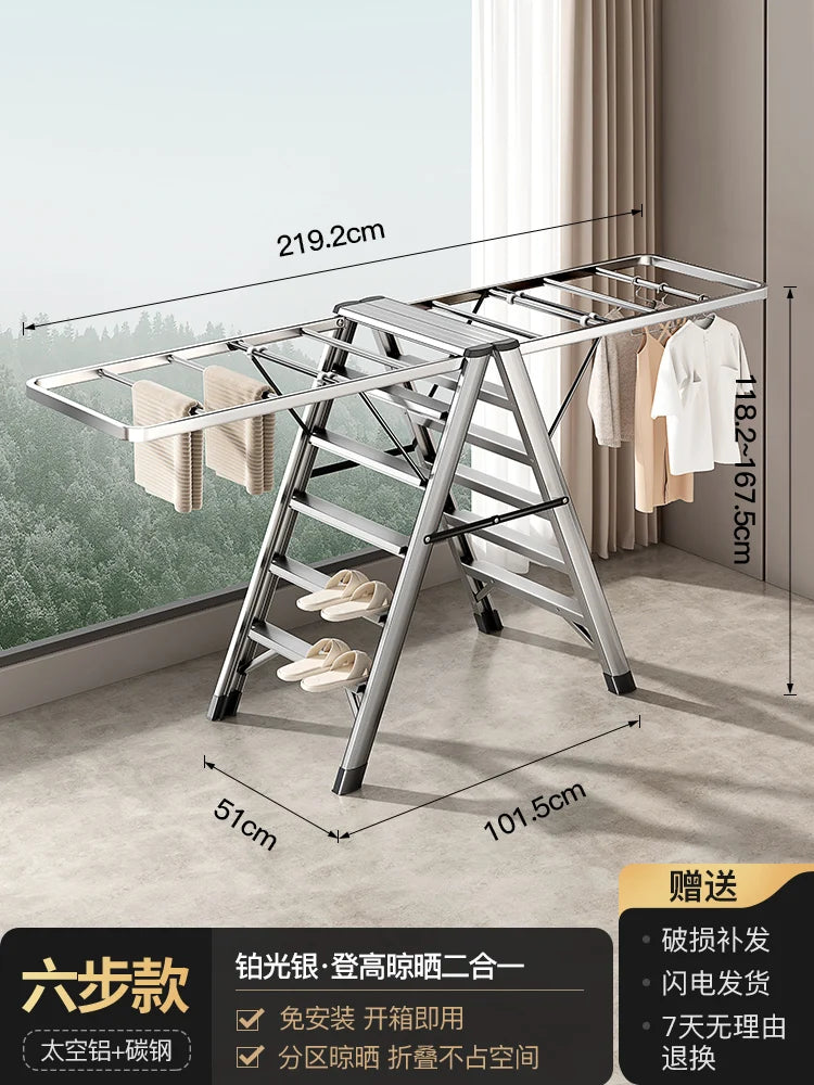 Modern Adjusable Clothes Hanger Mulifunction Pretty Bathroom Clothes Drying Rack Organizer Foldable Appendiabiti Home Furniture